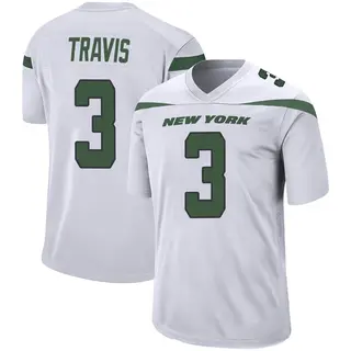 New York Jets Youth Jordan Travis Game Spotlight Jersey - White