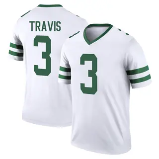 New York Jets Youth Jordan Travis Legend Legacy Jersey - White