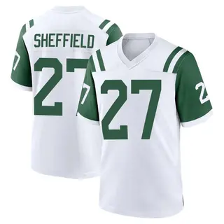 New York Jets Youth Kendall Sheffield Game Classic Alternate Jersey - White