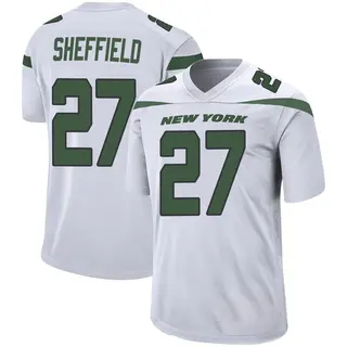 New York Jets Youth Kendall Sheffield Game Spotlight Jersey - White