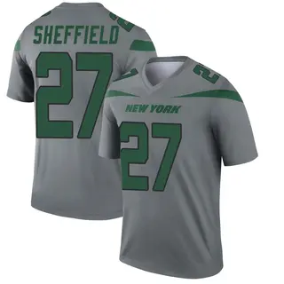 New York Jets Youth Kendall Sheffield Legend Inverted Jersey - Gray