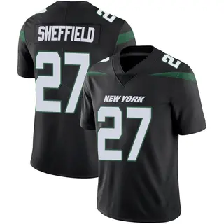 New York Jets Youth Kendall Sheffield Limited Stealth Vapor Jersey - Black