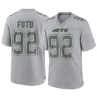 New York Jets Youth Leki Fotu Game Atmosphere Fashion Jersey - Gray