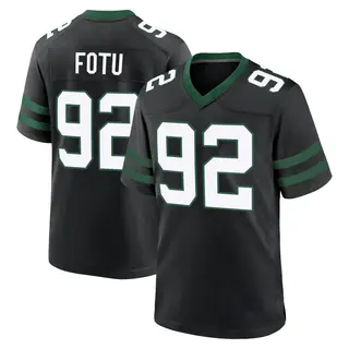 New York Jets Youth Leki Fotu Game Legacy Alternate Jersey - Black