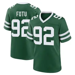 New York Jets Youth Leki Fotu Game Legacy Jersey - Green