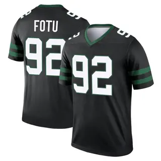 New York Jets Youth Leki Fotu Legend Legacy Jersey - Black