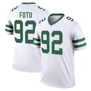 New York Jets Youth Leki Fotu Legend Legacy Jersey - White