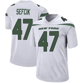 New York Jets Youth Lincoln Sefcik Game Spotlight Jersey - White