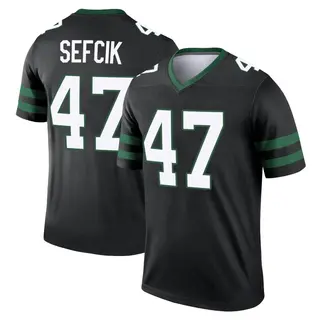 New York Jets Youth Lincoln Sefcik Legend Legacy Jersey - Black