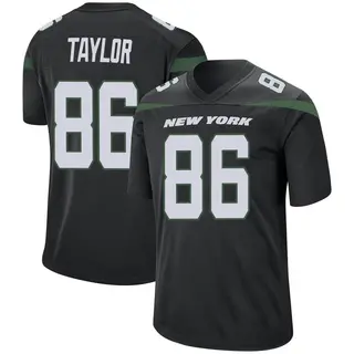 New York Jets Youth Malik Taylor Game Stealth Jersey - Black