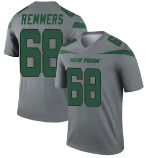 New York Jets Youth Mike Remmers Legend Inverted Jersey - Gray