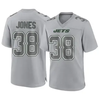 New York Jets Youth Myles Jones Game Atmosphere Fashion Jersey - Gray