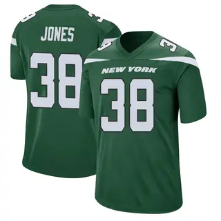 New York Jets Youth Myles Jones Game Gotham Jersey - Green