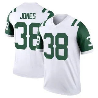 New York Jets Youth Myles Jones Legend Classic Alternate Jersey - White