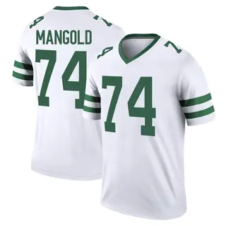 New York Jets Youth Nick Mangold Legend Legacy Jersey - White