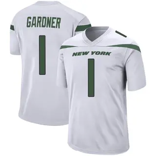 New York Jets Youth Sauce Gardner Game Spotlight Jersey - White