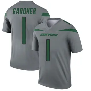 New York Jets Youth Sauce Gardner Legend Inverted Jersey - Gray