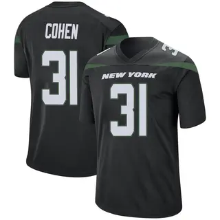 New York Jets Youth Tarik Cohen Game Stealth Jersey - Black