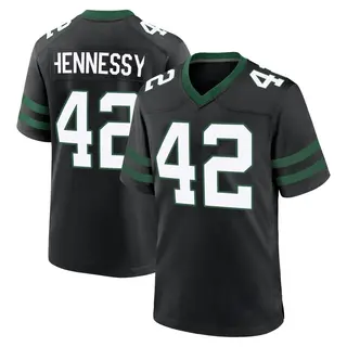 New York Jets Youth Thomas Hennessy Game Legacy Alternate Jersey - Black