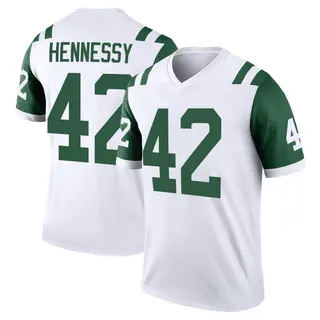 New York Jets Youth Thomas Hennessy Legend Classic Alternate Jersey - White