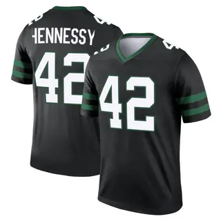 New York Jets Youth Thomas Hennessy Legend Legacy Jersey - Black