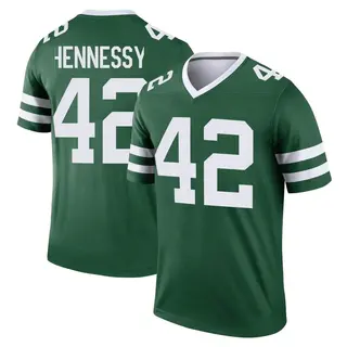 New York Jets Youth Thomas Hennessy Legend Legacy Jersey - Green