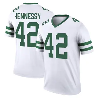 New York Jets Youth Thomas Hennessy Legend Legacy Jersey - White