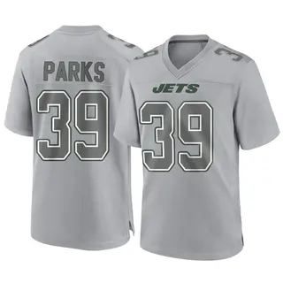 New York Jets Youth Will Parks Game Atmosphere Fashion Jersey - Gray