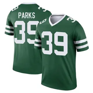 New York Jets Youth Will Parks Legend Legacy Jersey - Green