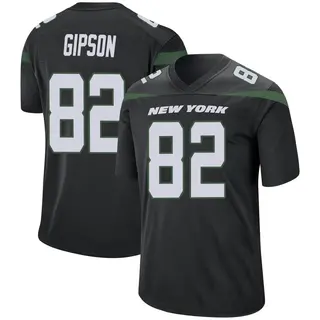 New York Jets Youth Xavier Gipson Game Stealth Jersey - Black