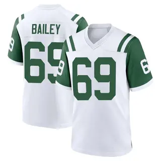 New York Jets Youth Zack Bailey Game Classic Alternate Jersey - White