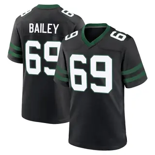 New York Jets Youth Zack Bailey Game Legacy Alternate Jersey - Black